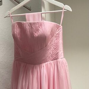 Brand New with tags (NWT) Joanna Andraos Powder Pink Corset Draped Gown !